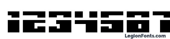 Micronian Expanded Laser Font, Number Fonts