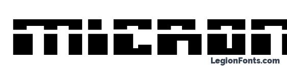 Micronian Expanded Laser Font