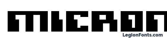 Micronian Expanded Font