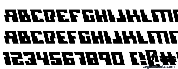 glyphs Micronian Leftalic font, сharacters Micronian Leftalic font, symbols Micronian Leftalic font, character map Micronian Leftalic font, preview Micronian Leftalic font, abc Micronian Leftalic font, Micronian Leftalic font