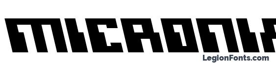 Micronian Leftalic font, free Micronian Leftalic font, preview Micronian Leftalic font