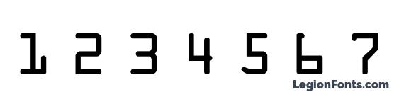 Microscan a Font, Number Fonts