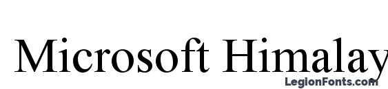 Microsoft Himalaya Font