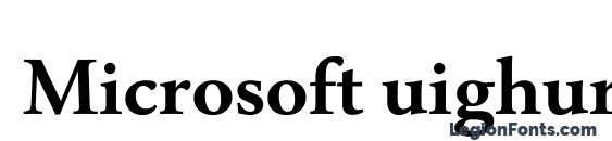 Microsoft uighur полужирный Font