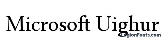 Microsoft Uighur Font