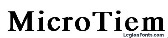 MicroTiempo Normal Bold Font