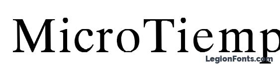 MicroTiempo Normal font, free MicroTiempo Normal font, preview MicroTiempo Normal font