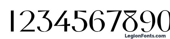 Middleton Light Wd Font, Number Fonts