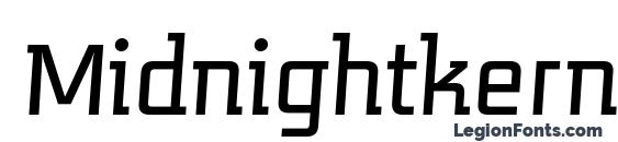 Midnightkernboy italic Font