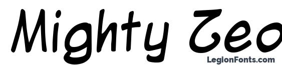 Mighty Zeo 2.0 font, free Mighty Zeo 2.0 font, preview Mighty Zeo 2.0 font