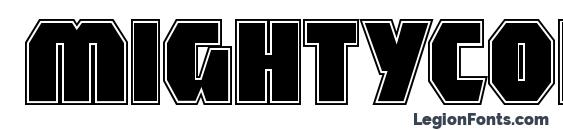 Mightycontour black font, free Mightycontour black font, preview Mightycontour black font