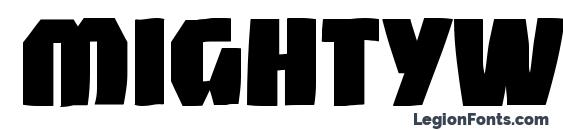 Mightywindyblack font, free Mightywindyblack font, preview Mightywindyblack font