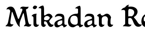 Mikadan Regular font, free Mikadan Regular font, preview Mikadan Regular font
