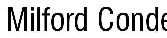 Milford Condensed Font