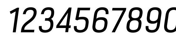 MilibusLt Italic Font, Number Fonts