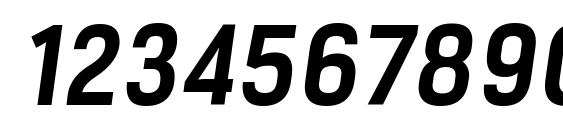 MilibusRg BoldItalic Font, Number Fonts