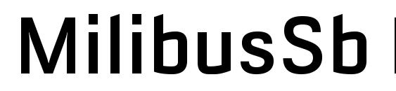 MilibusSb Regular Font