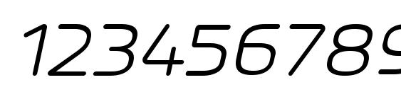 Millar Italic Font, Number Fonts