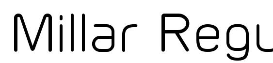 Millar Regular font, free Millar Regular font, preview Millar Regular font