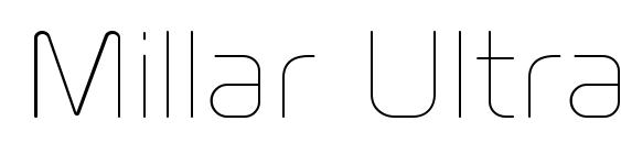 Millar UltraLight Font, All Fonts