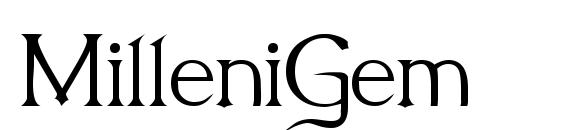 MilleniGem font, free MilleniGem font, preview MilleniGem font