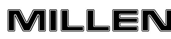 Millenium Bold Extended BT font, free Millenium Bold Extended BT font, preview Millenium Bold Extended BT font