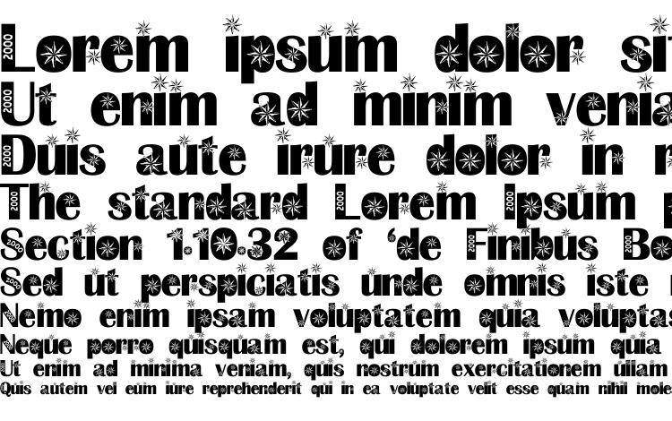 specimens Millenium Star font, sample Millenium Star font, an example of writing Millenium Star font, review Millenium Star font, preview Millenium Star font, Millenium Star font