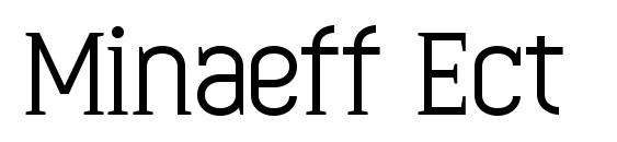 Minaeff Ect font, free Minaeff Ect font, preview Minaeff Ect font