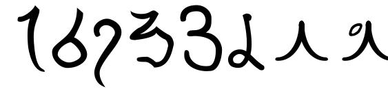 Minbari Font, Number Fonts