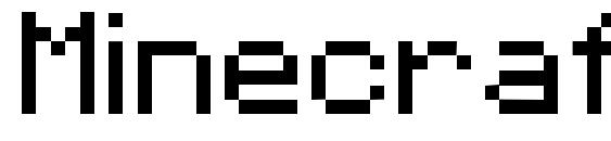 Minecraft 1.1 Font