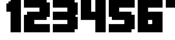 MineCrafter 3 Regular Font, Number Fonts