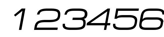 Minima Expanded SSi Expanded Italic Font, Number Fonts