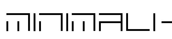шрифт MINIMALHARD, бесплатный шрифт MINIMALHARD, предварительный просмотр шрифта MINIMALHARD