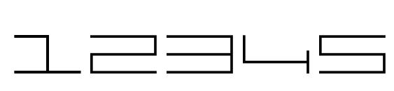 MINIMALHARD2 Font, Number Fonts