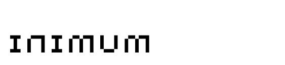 Шрифт Minimum