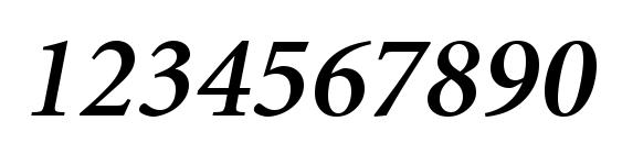 Minion Cyrillic Semibold Italic Font, Number Fonts