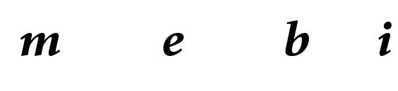 Minion Expert Bold Italic Font
