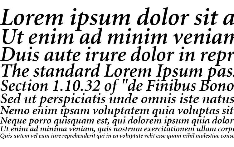 specimens Minion LT Semibold Italic font, sample Minion LT Semibold Italic font, an example of writing Minion LT Semibold Italic font, review Minion LT Semibold Italic font, preview Minion LT Semibold Italic font, Minion LT Semibold Italic font