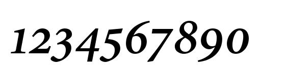 Minion Semibold Italic Small Caps & Oldstyle Figures Font, Number Fonts