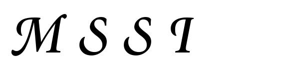 Minion Swash Semibold Italic Font
