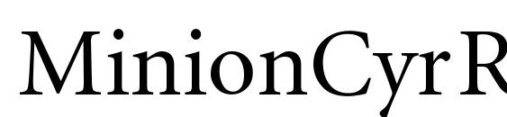 MinionCyr Regular Font