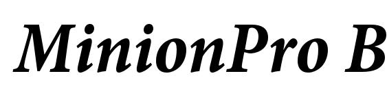 MinionPro BoldCnItCapt Font, Free Fonts