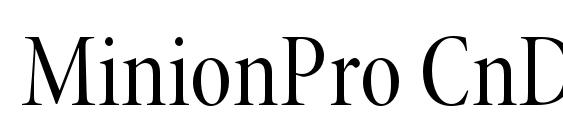 шрифт MinionPro CnDisp, бесплатный шрифт MinionPro CnDisp, предварительный просмотр шрифта MinionPro CnDisp