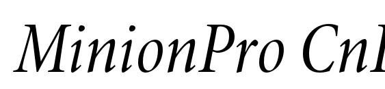 MinionPro CnItSubh font, free MinionPro CnItSubh font, preview MinionPro CnItSubh font