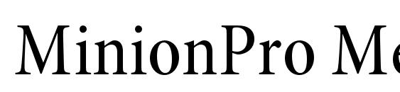 MinionPro MediumCnSubh Font, OTF Fonts