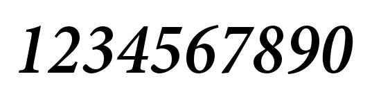 MinionPro SemiboldCnIt Font, Number Fonts