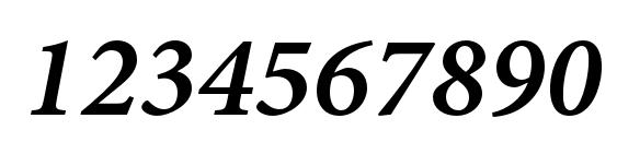 MinionPro SemiboldItCapt Font, Number Fonts