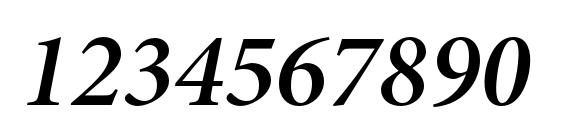 MinionPro SemiboldItSubh Font, Number Fonts