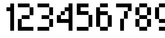 Miniset2 Font, Number Fonts