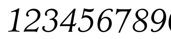 MinisterStd LightItalic Font, Number Fonts